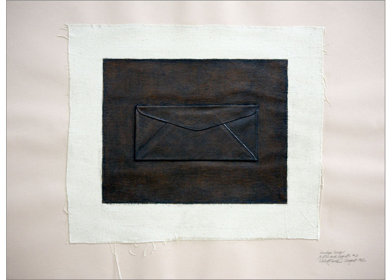 Artwork entitled Envelope Series, No. 21, Justice and Regret