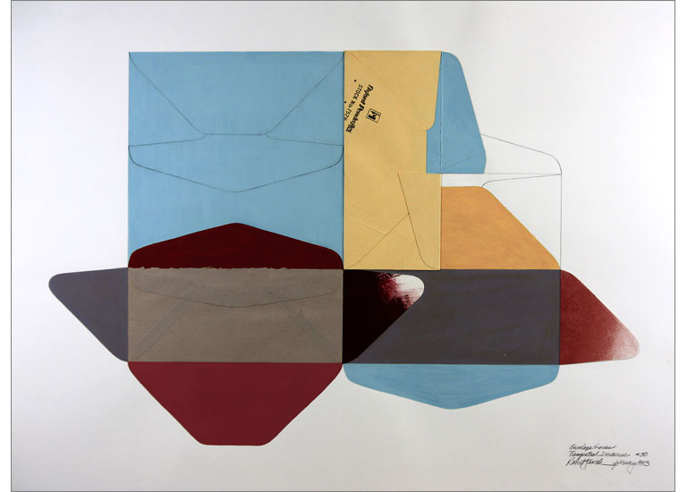 Artwork entitled Envelope Series, No. 30 Tangential Discourse